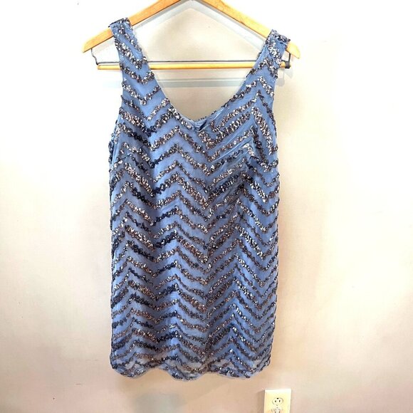 NEW BB Dakota‎ Mayfair Sequin Shift Dress - Size M - Picture 1 of 6